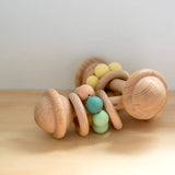 Pastel Multi Color | Wooden Rattle Toy