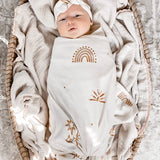 Dusk To Dawn Swaddle Set (Beanie, Head Wrap and Swaddle)