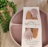 Silicone Plate With Cutlery Set