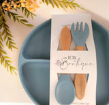 Silicone Plate With Cutlery Set