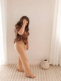 RIBBED PANTS | PECAN (WOMEN'S) XL
