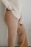 RIBBED PANTS | PECAN (WOMEN'S) XL