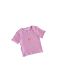 RIBBED TEE | LILA 0-3M