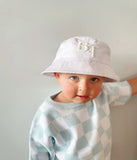Reversible Bairn Bucket Hat - Bairn Beige / Grey