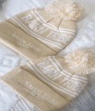 Pom Pom Winter Beanie - Beige