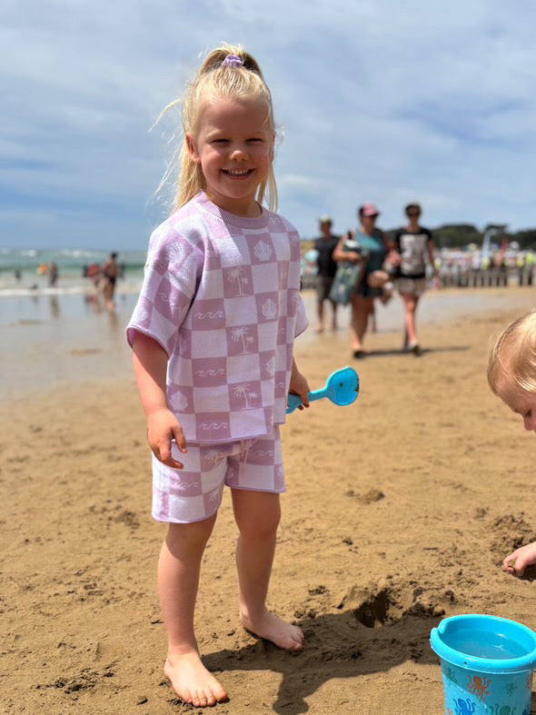 Lilac Seaside Knit Set
