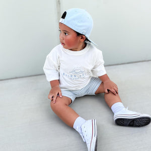 Summer Vibes - Shorts and Tee Set (Baby Blue)