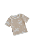 RIBBED TEE | GIA (LATTE)