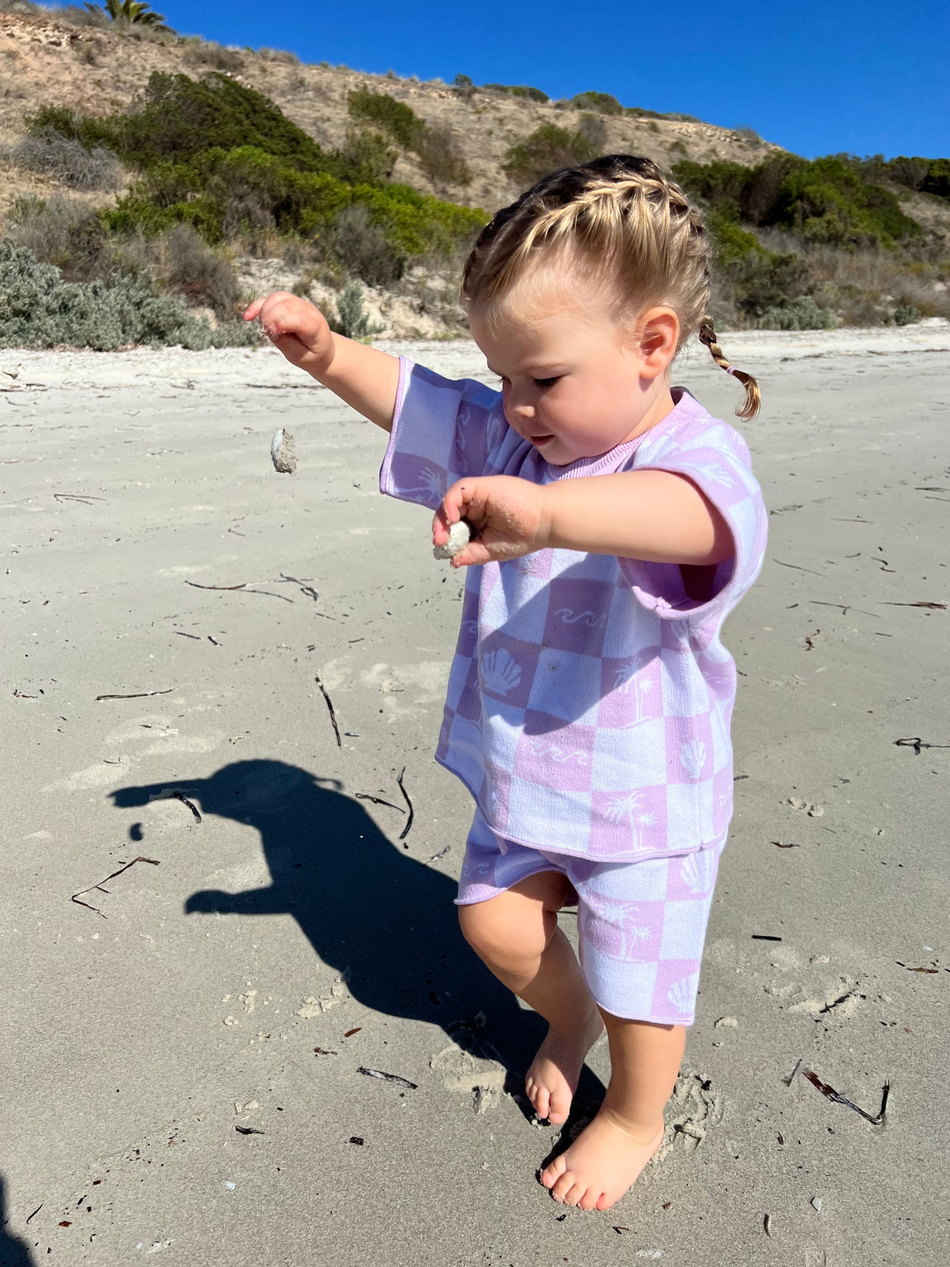 Lilac Seaside Knit Set