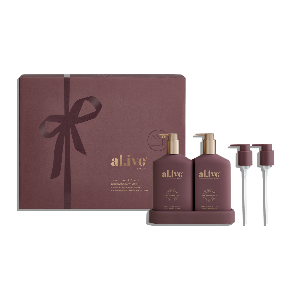 Al.ive body Transformative Wash & Lotion Duo - Sweet Plum & Berries