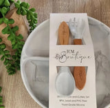 Silicone Plate With Cutlery Set