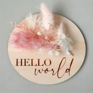Pretty in Pink Announcement Plaque