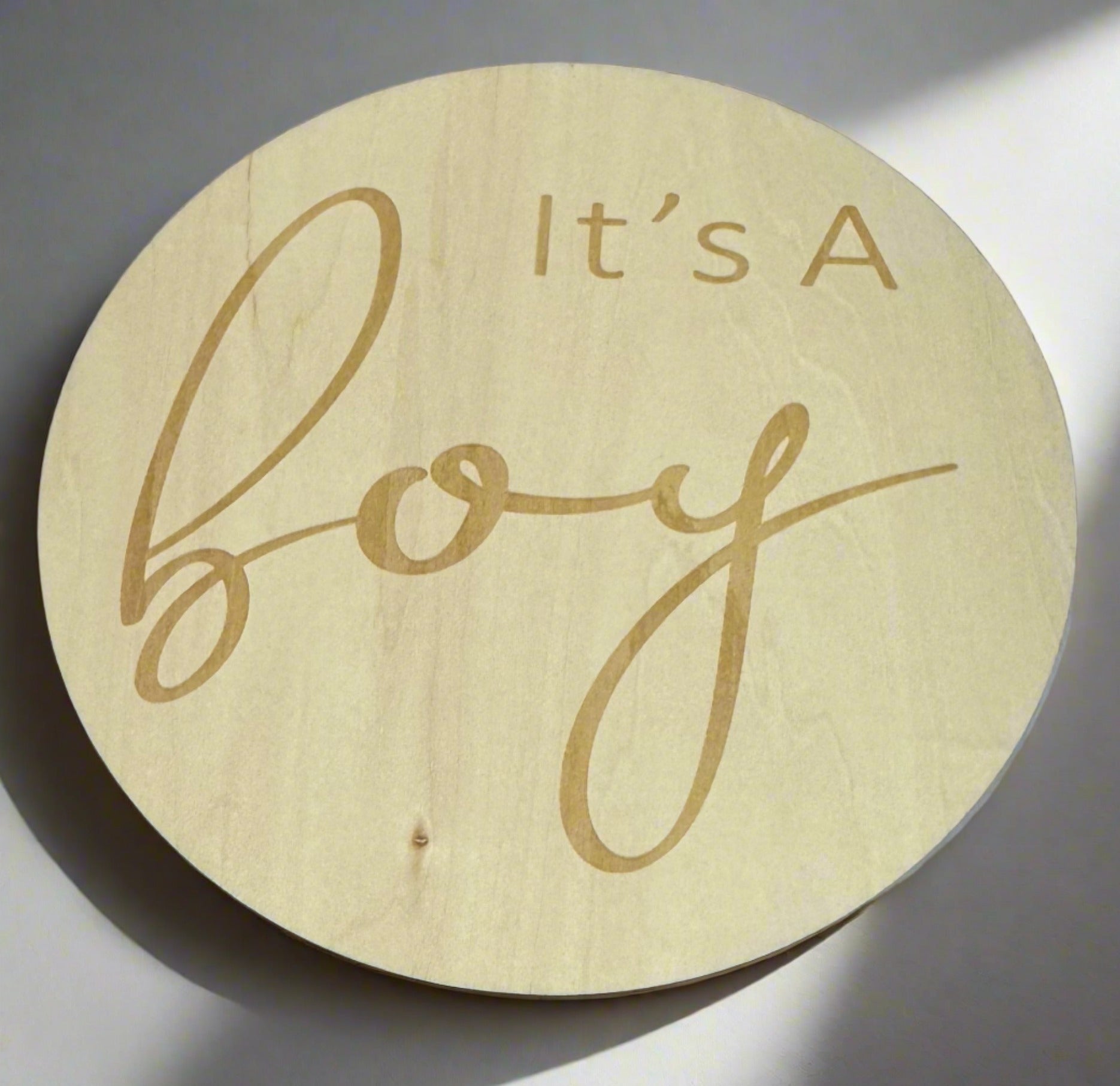 Hello World Balloon / Its A Boy Announcement Plaque